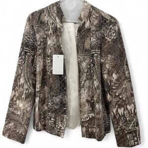 Chico's brown paisley print blazer for men in excellent condition.